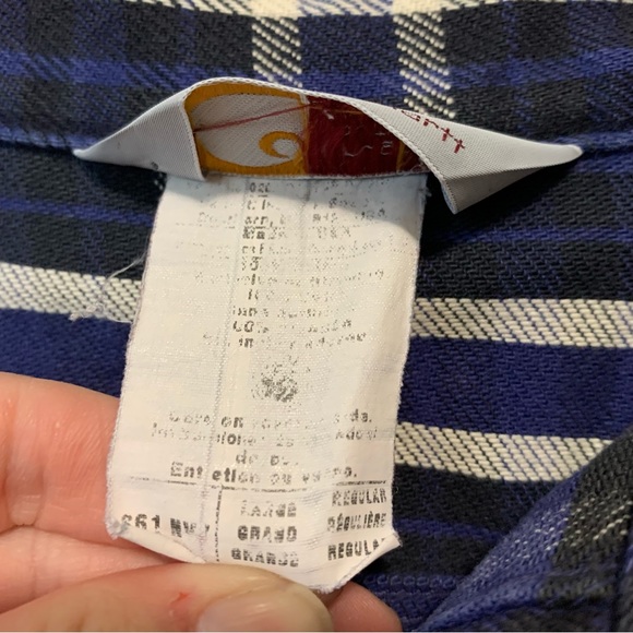 Carhartt Flannel Longsleeve Shirt Size Large - Picture 4 of 5